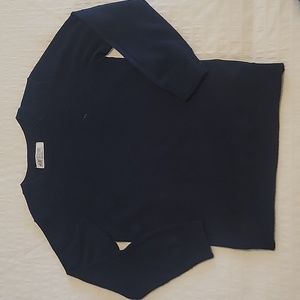 H&M pure merino wool navy blue sweater. Boy size 4-6.